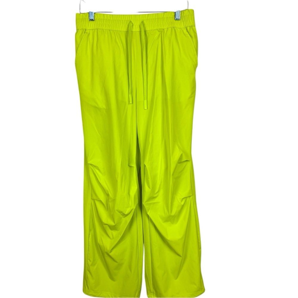 JoyLab Women's Mid-Rise Parachute Pants Relaxed Fit Casual Activewear, M